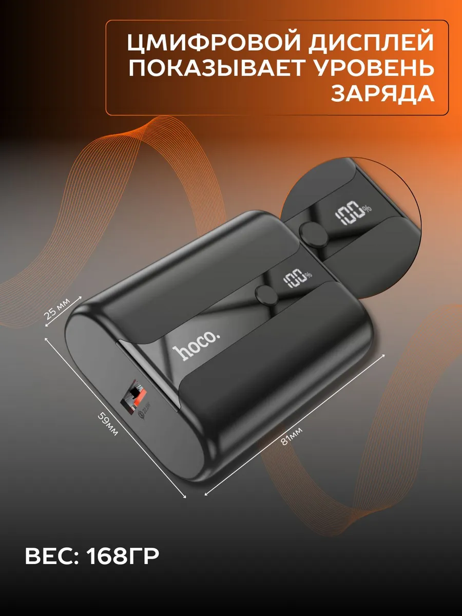 Повербанк 10000 mah внешний аккумулятор Power Bank 22.5W — изображение 7