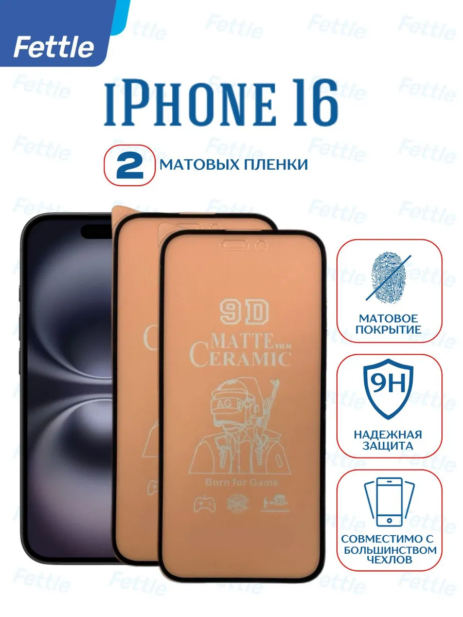 Матовая защитная пленка на IPhone 16