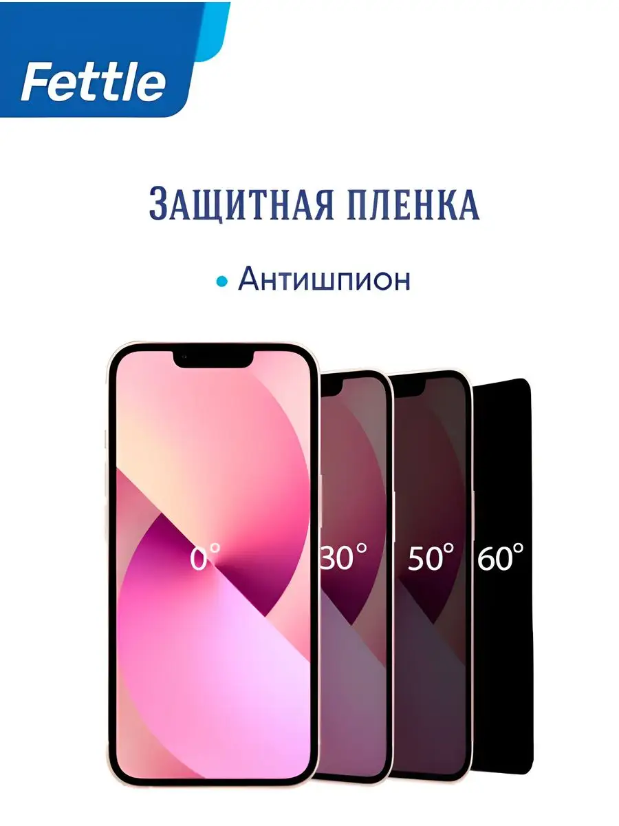 Защитная пленка Антишпион на iPhone 13 Pro Max — изображение 10