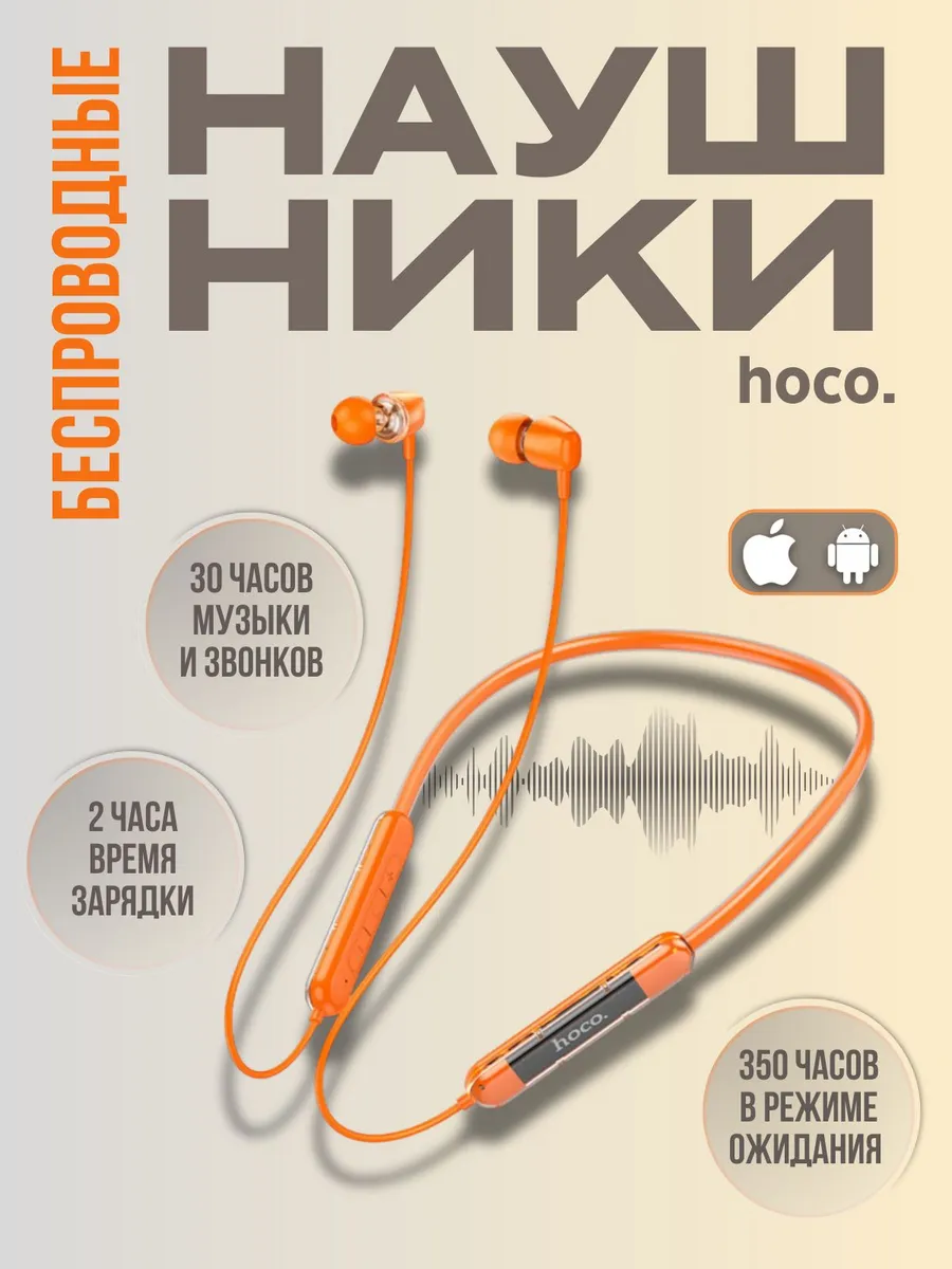 Беспроводные наушники для спорта с микрофоном
