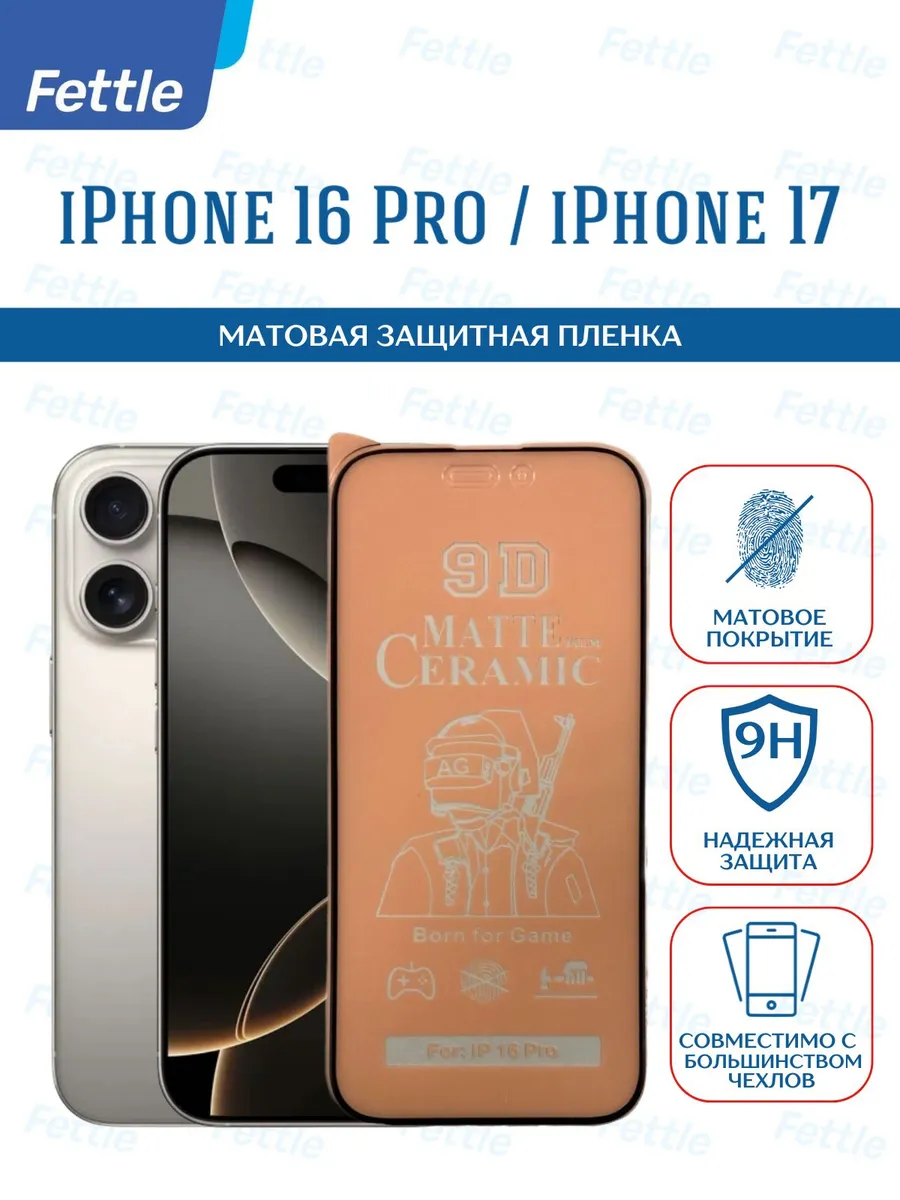 Матовая защитная пленка на IPhone 16 Pro - iPhone 17