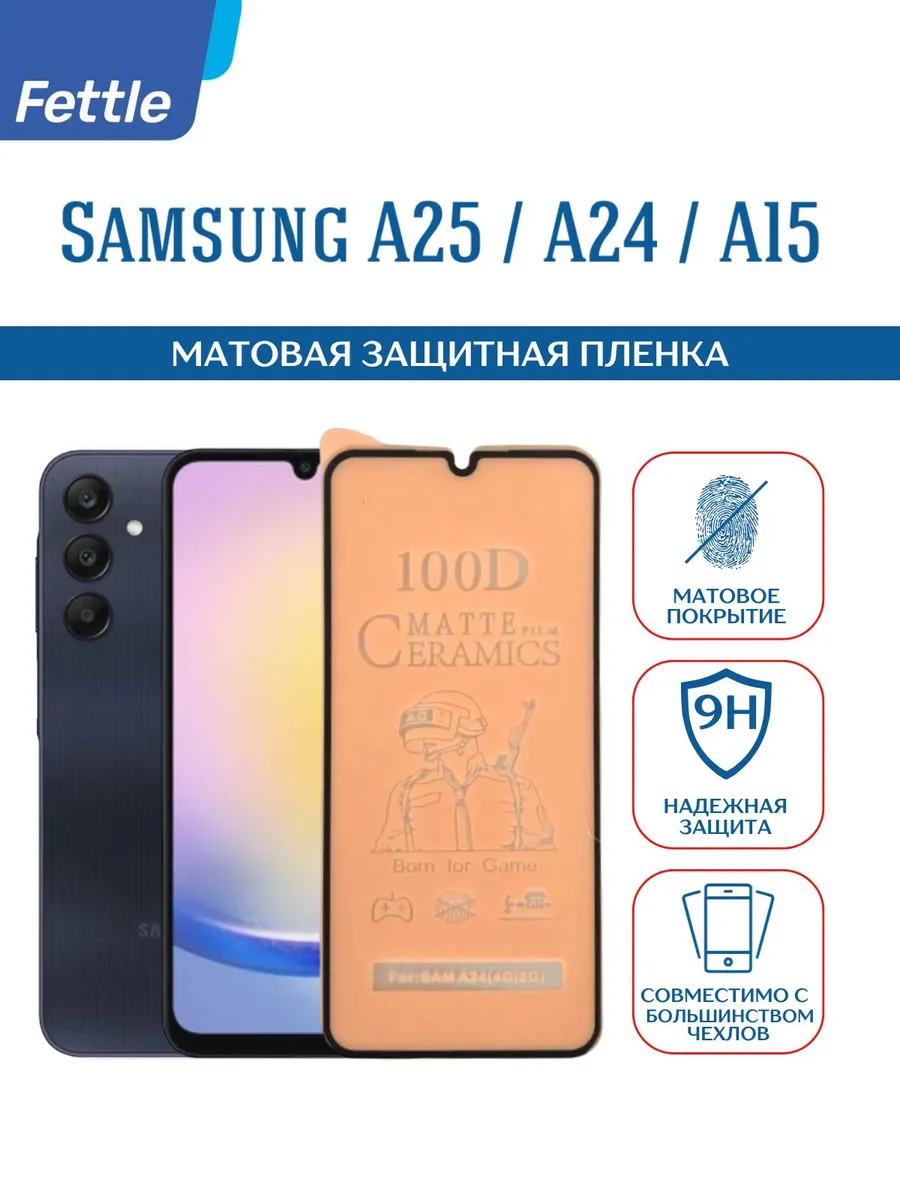 Матовая защитная пленка на Samsung Galaxy A24 - A25 - A15